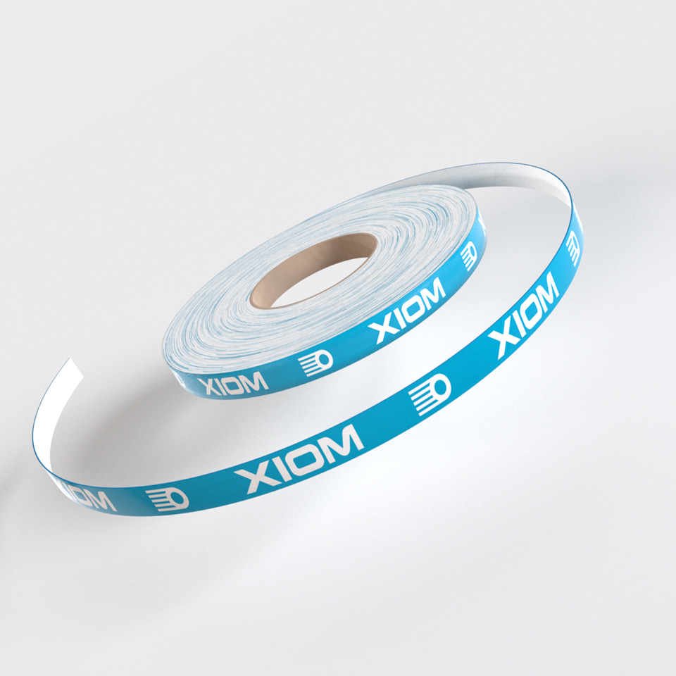Xiom Edge Tape Logo 12mm x 50 metre roll